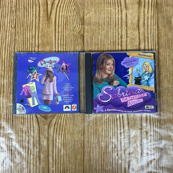 Vintage 1997 Mattel Clueless CD Rom Sabrina Teenage Witch Game Windows PC Mac - Picture 1 of 15